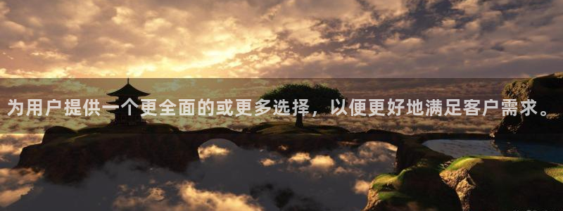 壹号娱乐体育官网入口登录：为用户提供一个更全面的或更多选择，以便更好地满足客户需