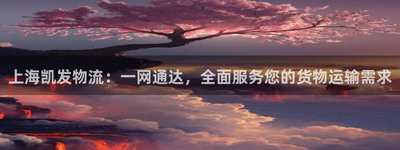 壹号娱乐体育娱乐注册链接：上海凯发物流：一网通达，全面服务您的货物运输需求