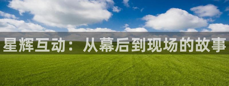 壹号娱乐4开户：星辉互动：从幕后到现场的故事