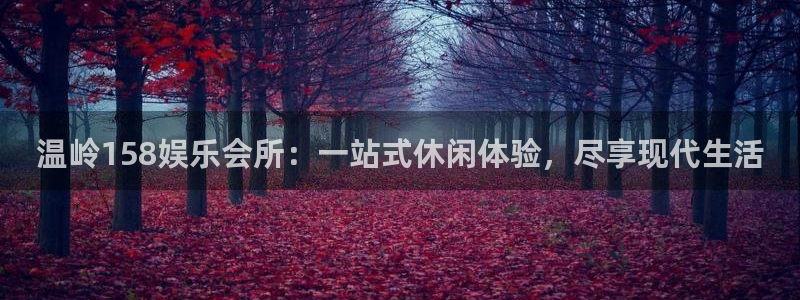 成都壹号娱乐电子有限公司：温岭158娱乐会所：一站式休闲体验，尽享现代生活